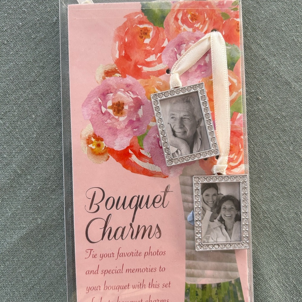 Elegant Silver Bouquet Charms